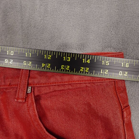 Rare Y2K Crest Jeans company USA Ombre red 13/14 - Picture 6 of 12